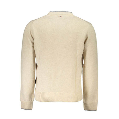 Napapijri Beige Fabric Men Sweater - Hilstor