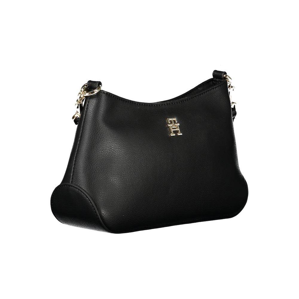 Tommy Hilfiger Black Polyester Handbag - Hilstor