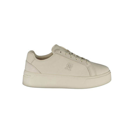 Tommy Hilfiger White Polyester Sneaker - Hilstor