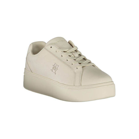 Tommy Hilfiger White Polyester Sneaker - Hilstor