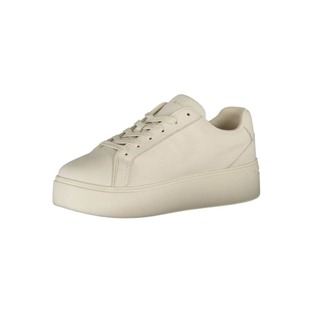 Tommy Hilfiger White Polyester Sneaker - Hilstor