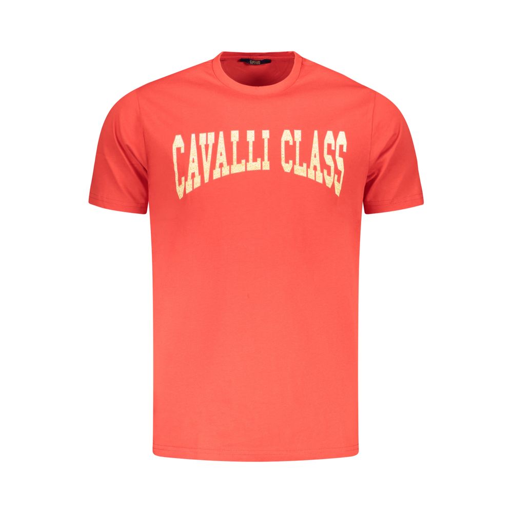 Cavalli klasse rød bomuld herre T-shirt