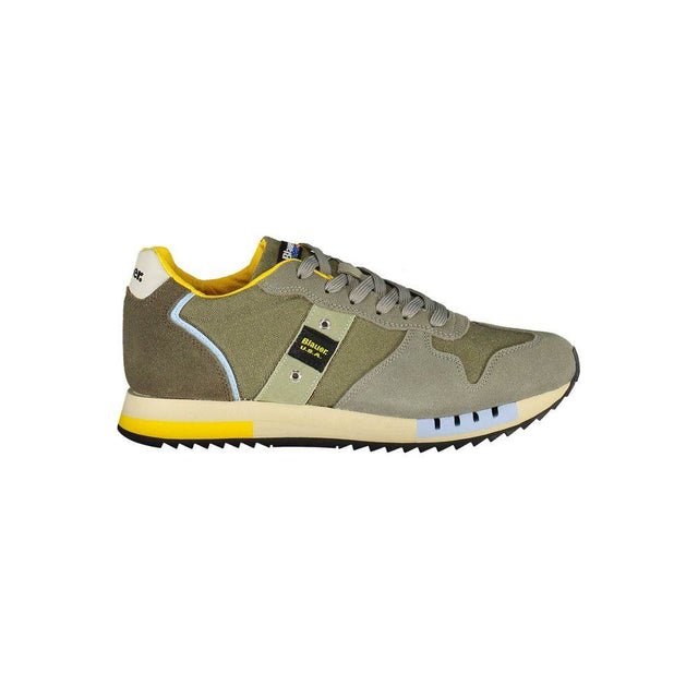 Blauer Green Leather Men Sneaker - Hilstor