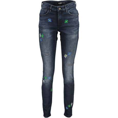 Desigual Blue Cotton Women Jeans - Hilstor