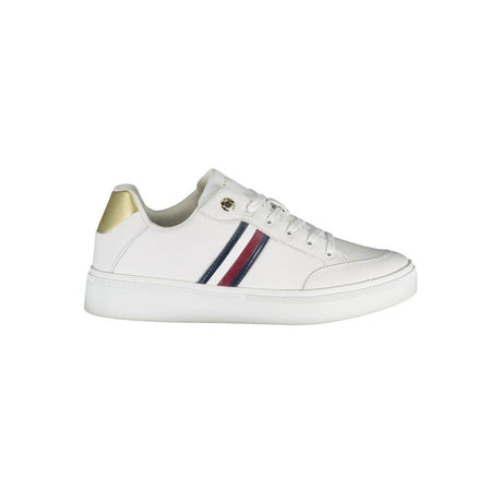Tommy Hilfiger White Leather Women Sneaker - Hilstor