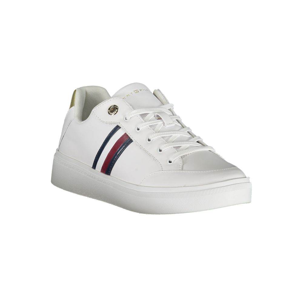 Tommy Hilfiger White Leather Women Sneaker - Hilstor