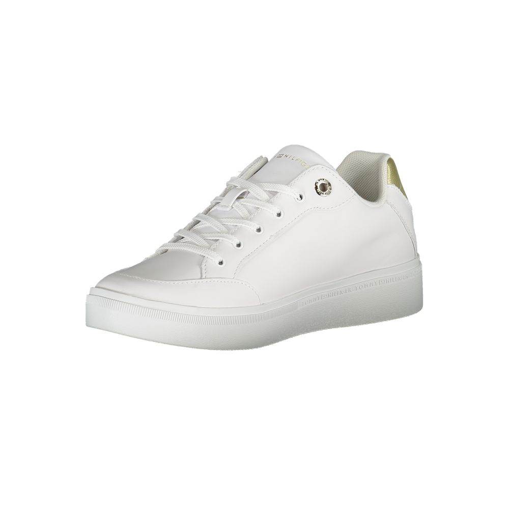Tommy Hilfiger White Leather Women Sneaker - Hilstor