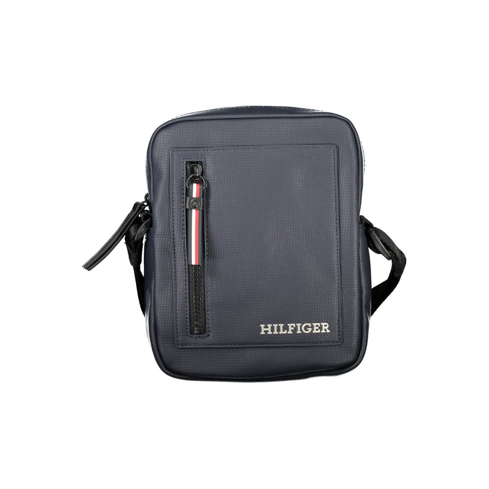Tommy Hilfiger blå polyethylen skuldertaske til mænd