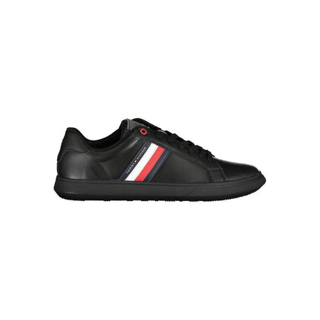 Tommy Hilfiger Chic Black Sneakers with Iconic Contrast Details - Hilstor