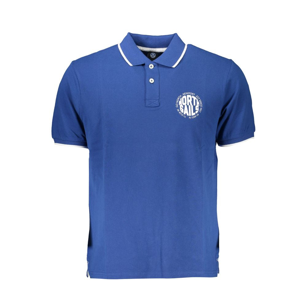 North Sails blå bomuld poloshirt
