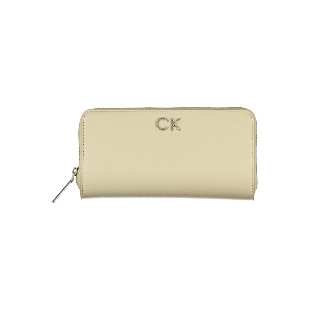 Calvin Klein Elegant Beige Zip-pung med RFID-blokering