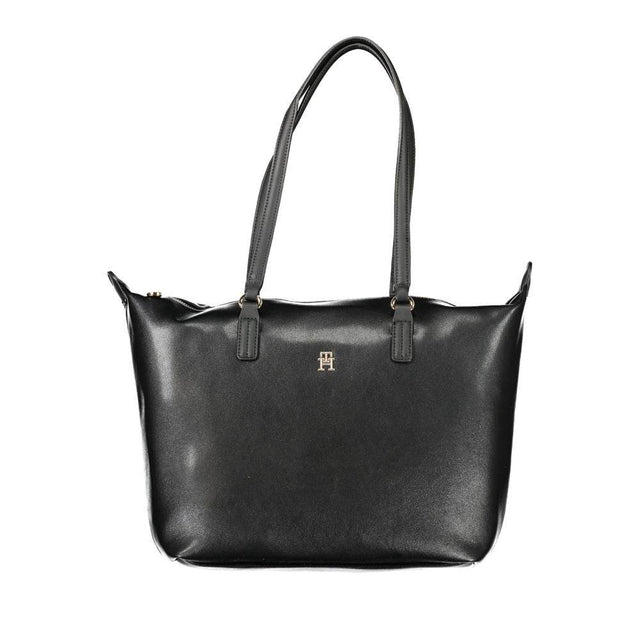 Tommy Hilfiger Black Polyester Handbag - Hilstor