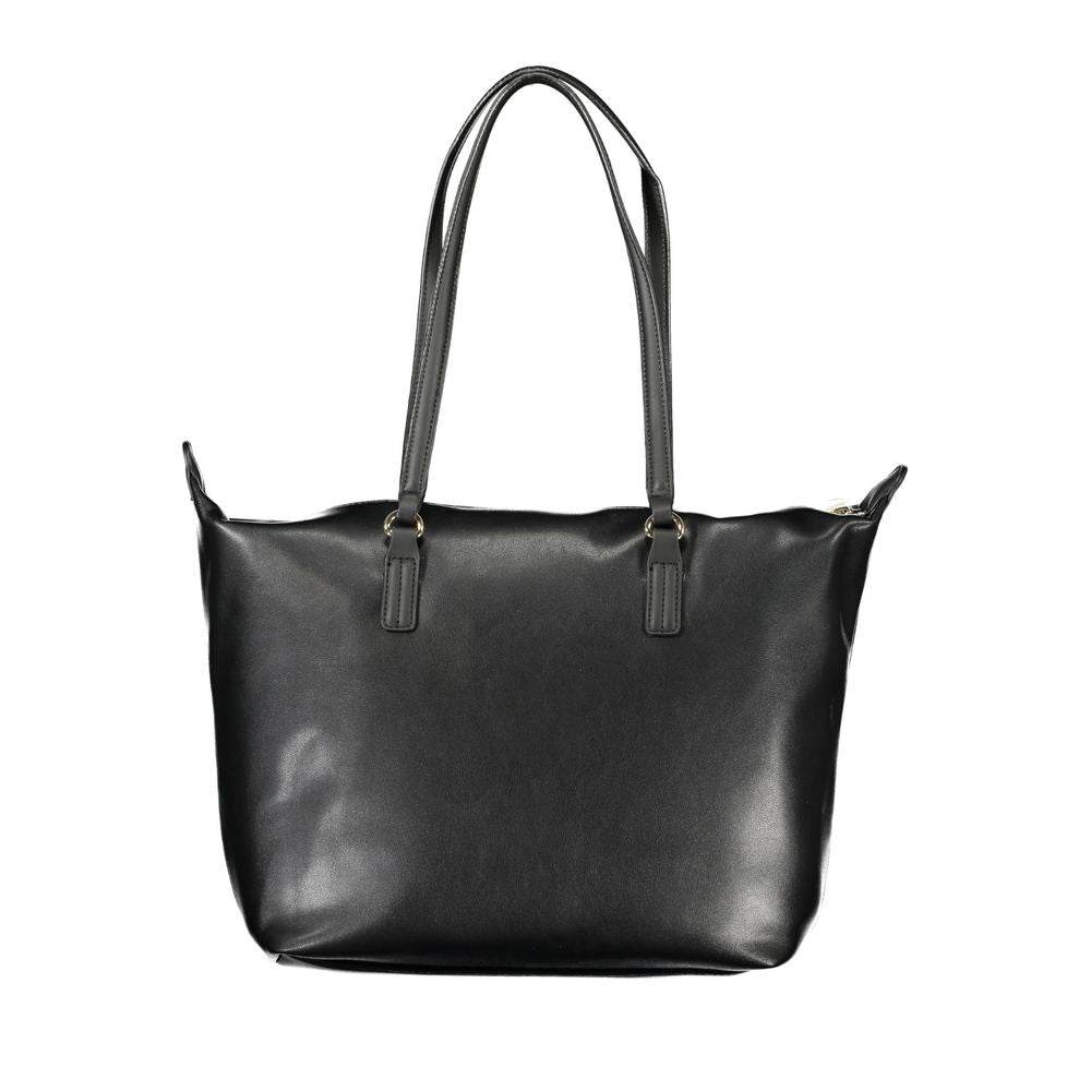 Tommy Hilfiger Black Polyester Handbag - Hilstor