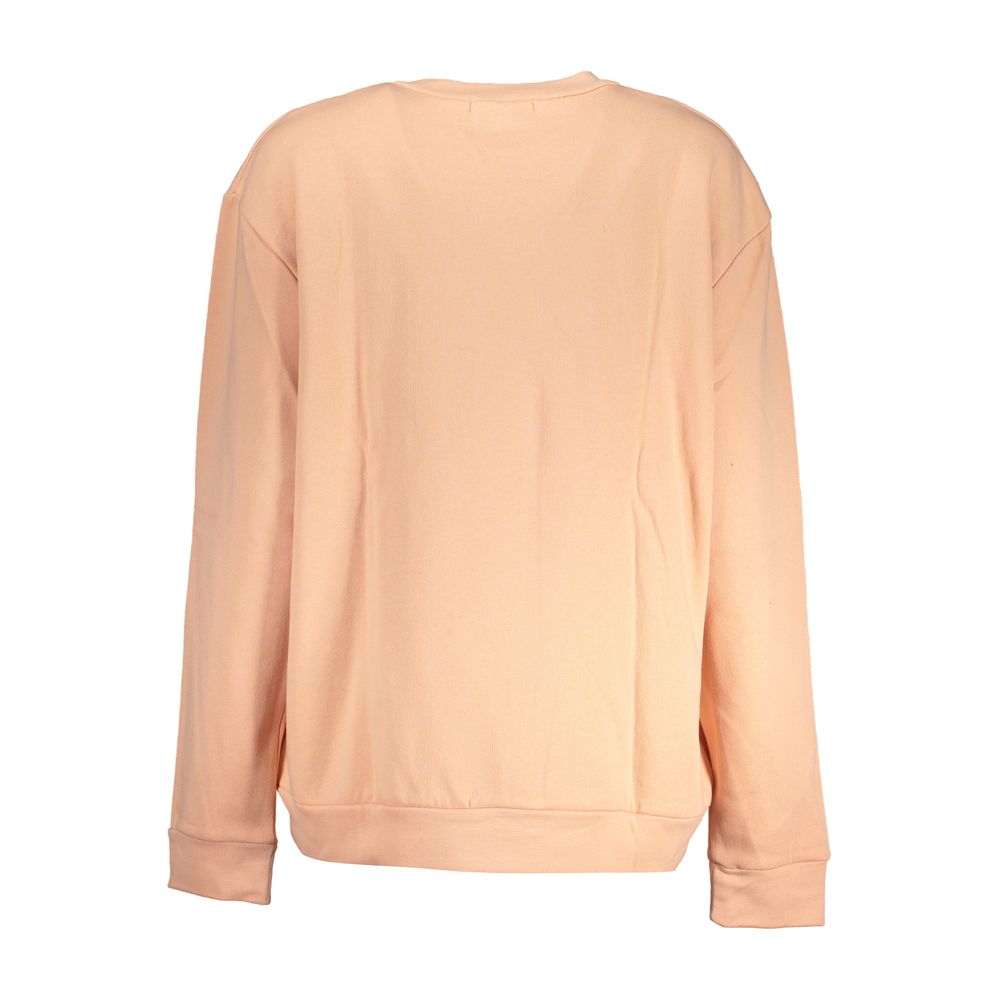 Cavalli Class Elegant Langærmet Pink Fleece Sweatshirt