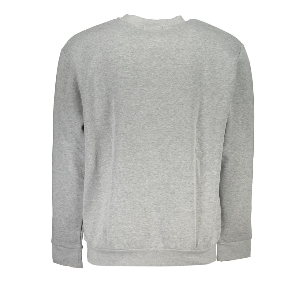 Cavalli Class elegant grå designer sweatshirt med rund hals