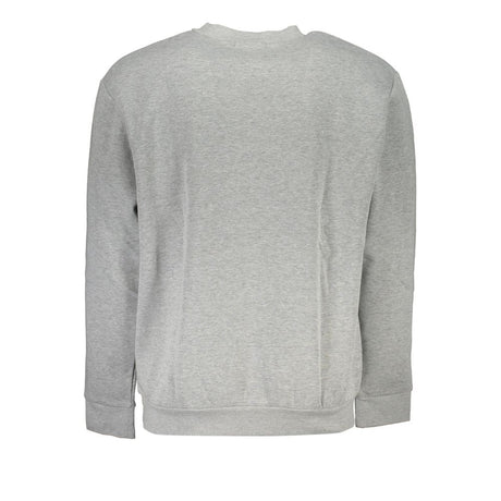 Cavalli Class elegant grå designer sweatshirt med rund hals