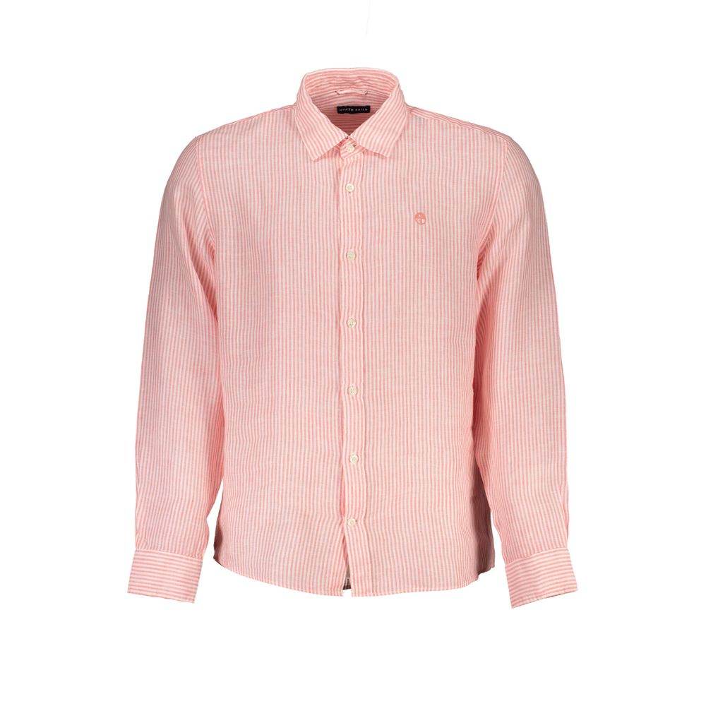North Sails Pink Linen Shirt - Hilstor