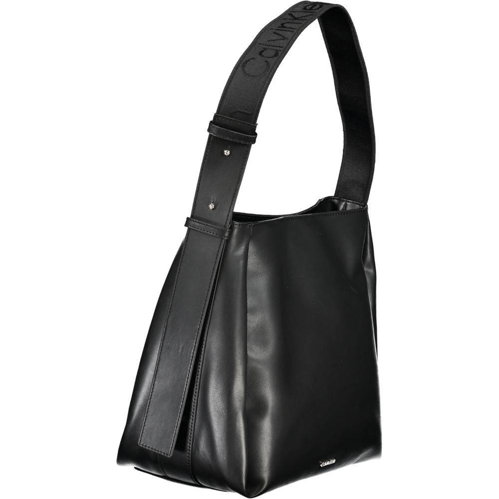 Calvin Klein Black Polyester Handbag - Hilstor