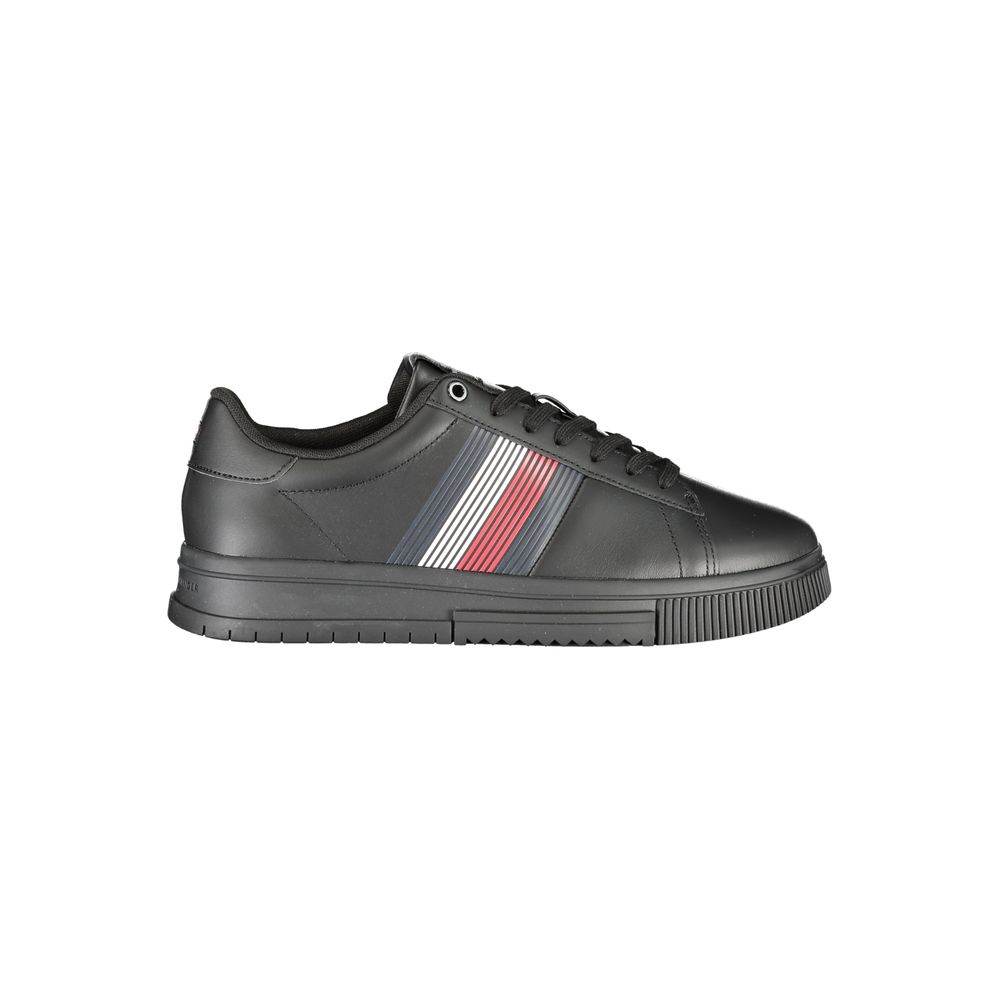 Tommy Hilfiger Black Polyester Sneaker - Hilstor