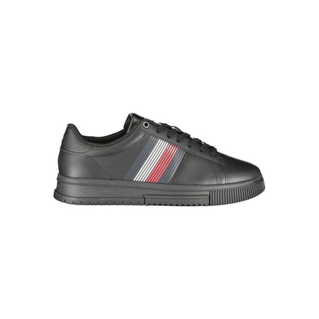 Tommy Hilfiger Black Polyester Sneaker - Hilstor