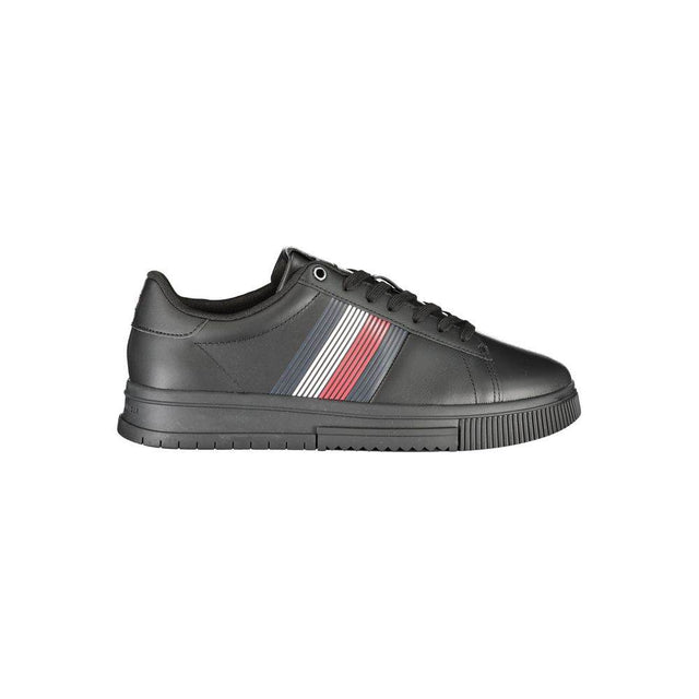 Tommy Hilfiger Black Polyester Sneaker - Hilstor
