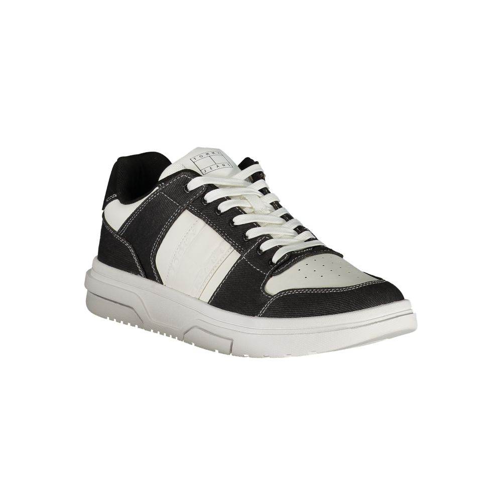 Tommy Hilfiger Black Polyester Sneaker - Hilstor