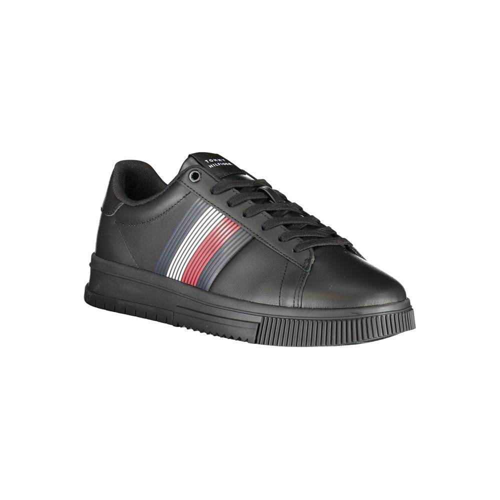 Tommy Hilfiger Black Polyester Sneaker - Hilstor