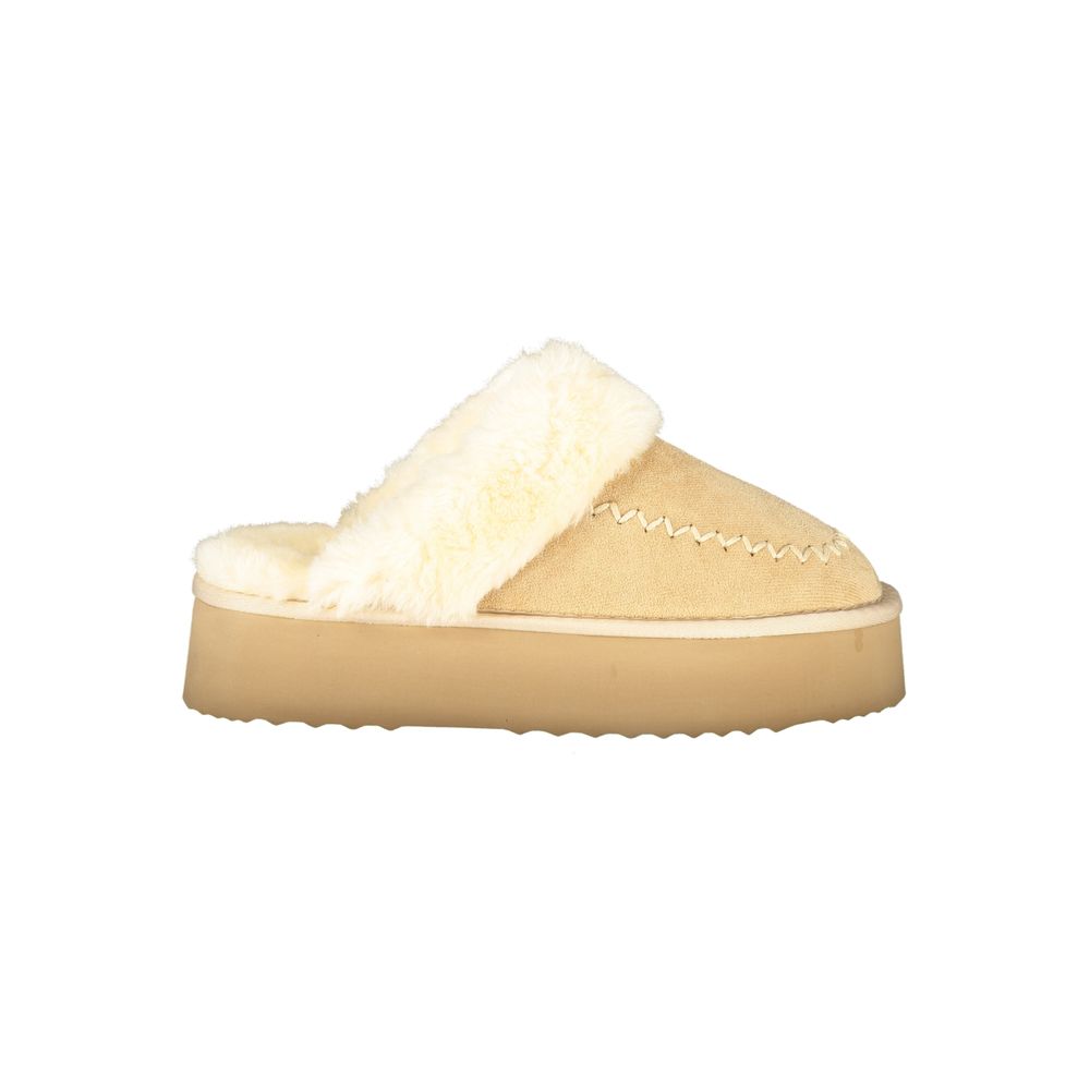 Laura Biagiotti Beige Polyester Dame Sandal