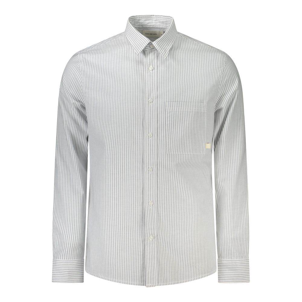 Calvin Klein White Cotton Men Shirt - Hilstor