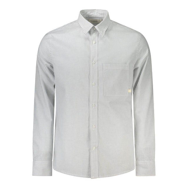 Calvin Klein White Cotton Men Shirt - Hilstor
