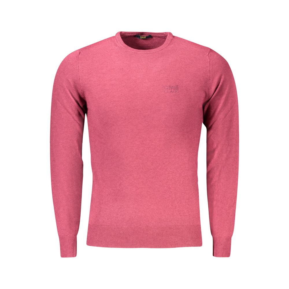 Cavalli klasse rød viskose sweater til mænd