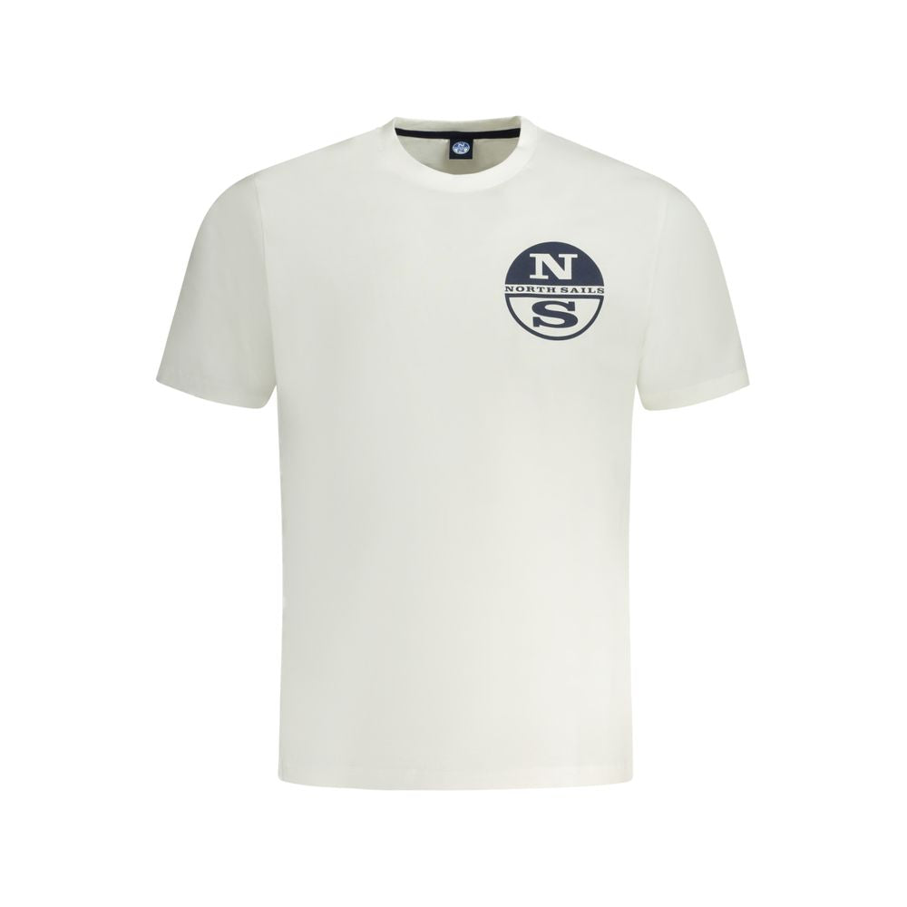 North Sails Hvid T-shirt til mænd i bomuld