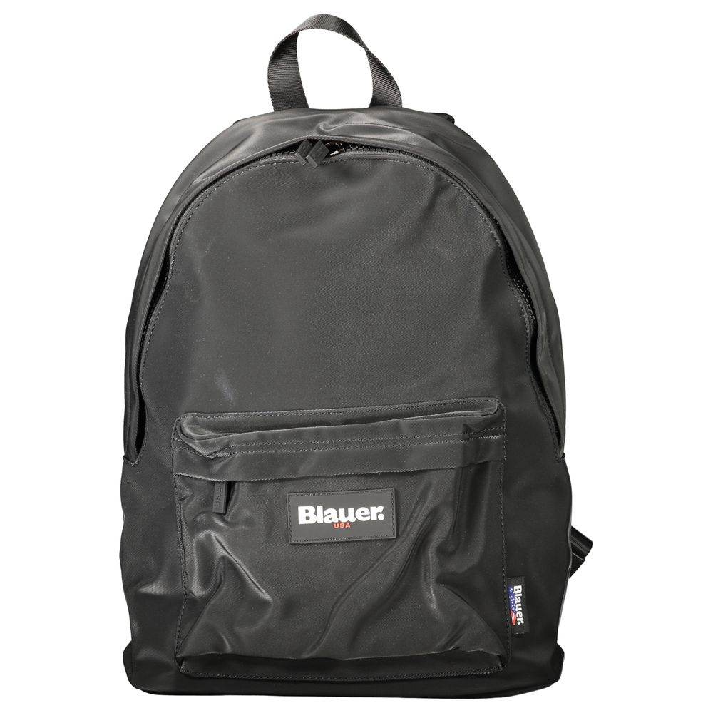 Blauer Black Polyester Men Backpack - Hilstor