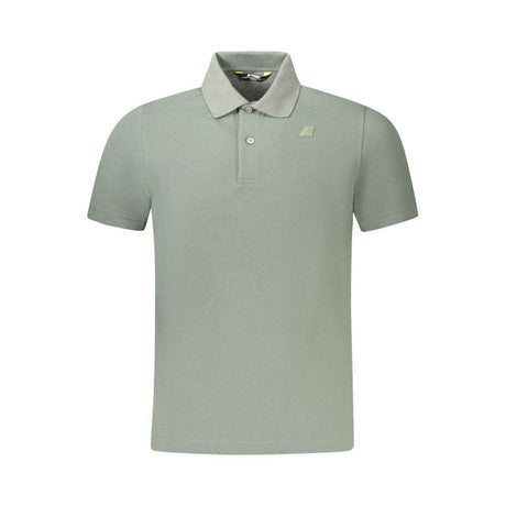 K-WAY Green Cotton Men Polo Shirt - Hilstor