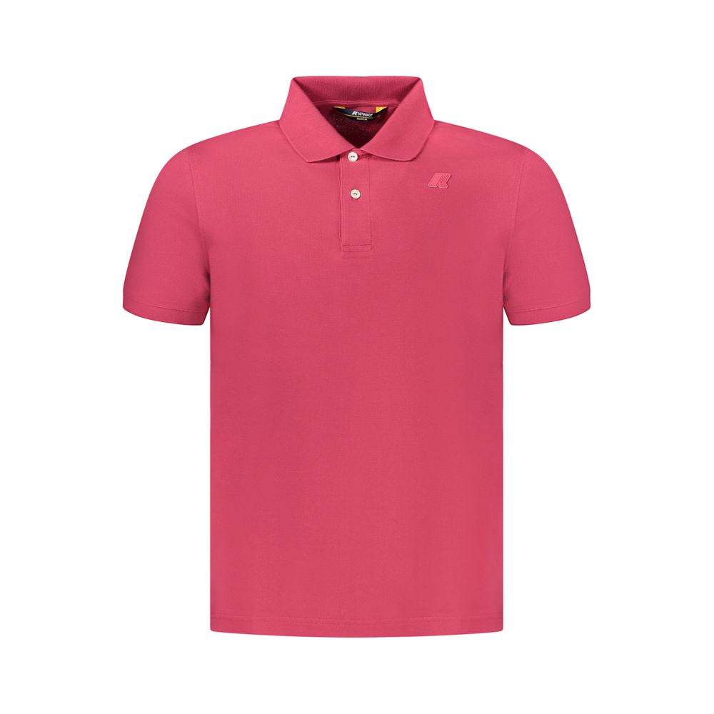 K-WAY Pink Cotton Men Polo Shirt - Hilstor