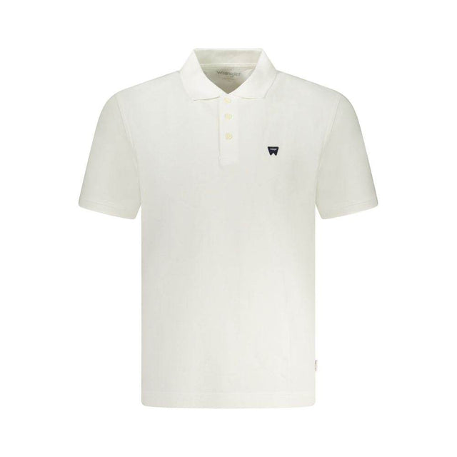 Wrangler White Cotton Polo Shirt - Hilstor