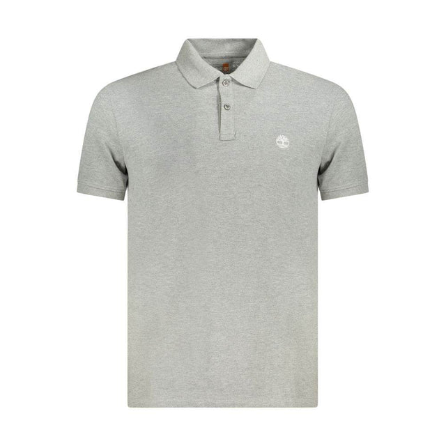 Timberland Gray Cotton Polo Shirt - Hilstor