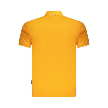 Napapijri Orange Cotton Men Polo Shirt - Hilstor