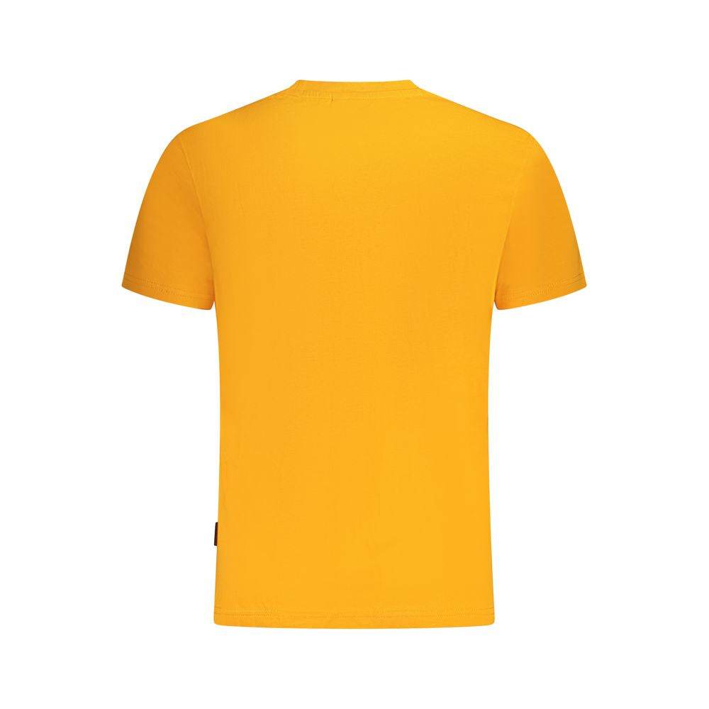 Napapijri Orange Cotton Men T-Shirt - Hilstor