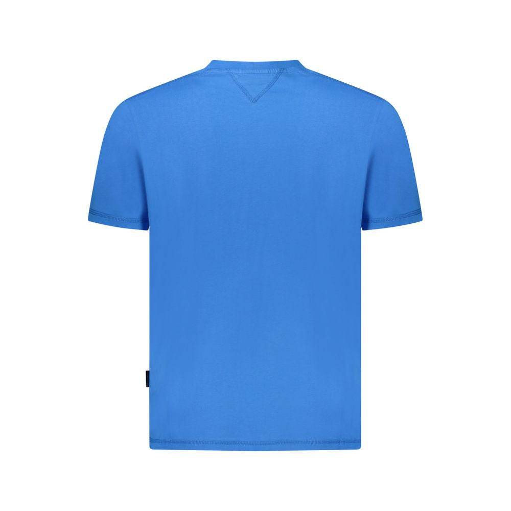 Napapijri Blue Cotton Men T-Shirt - Hilstor