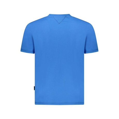 Napapijri Blue Cotton Men T-Shirt - Hilstor