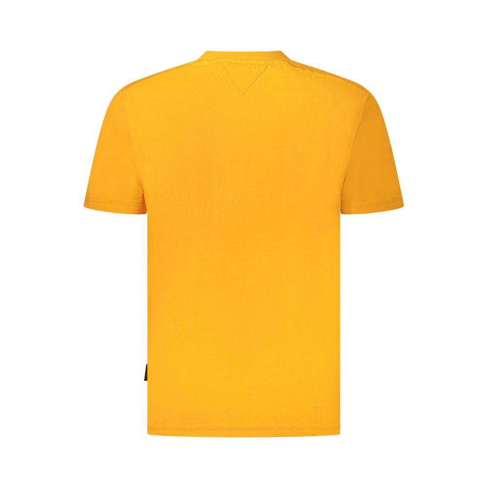 Napapijri Orange Cotton Men T-Shirt - Hilstor