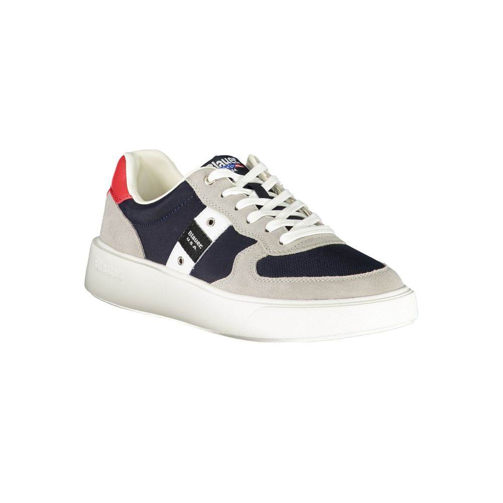 Blauer Blue Leather Men Sneaker - Hilstor