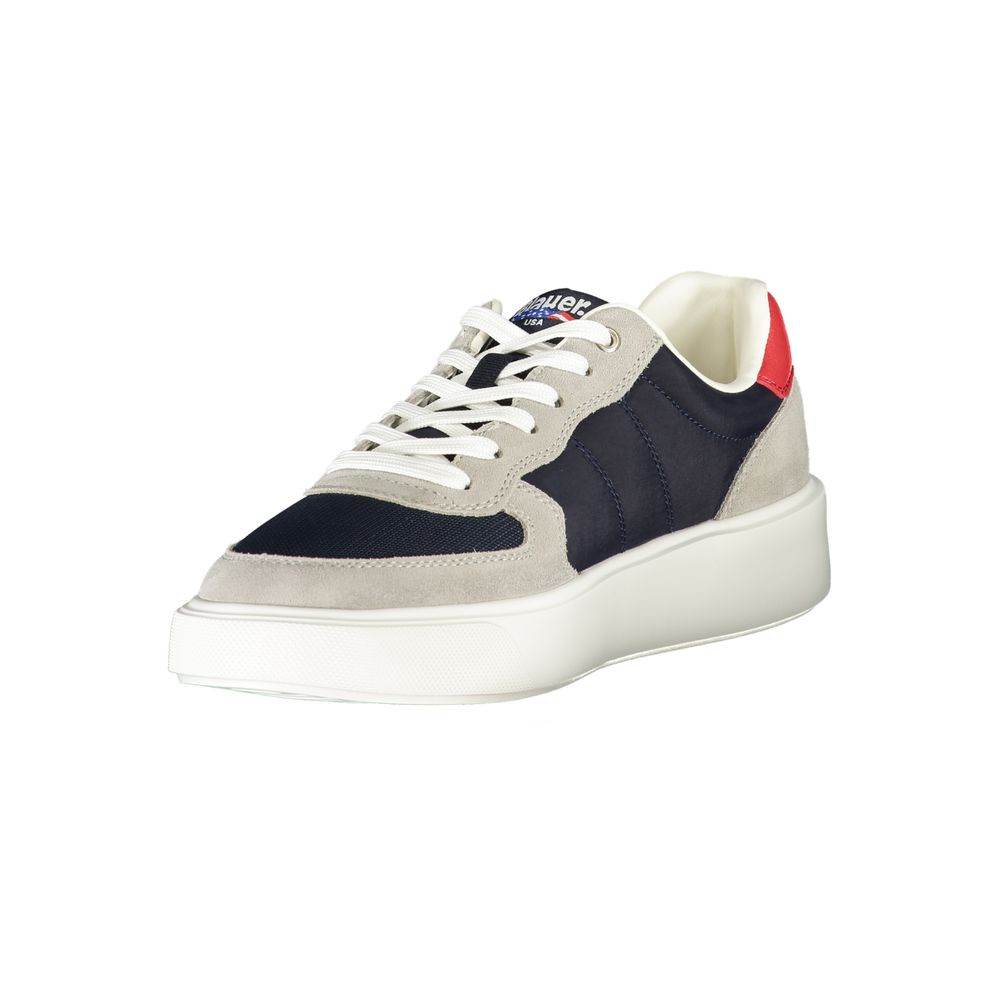 Blauer Blue Leather Men Sneaker - Hilstor