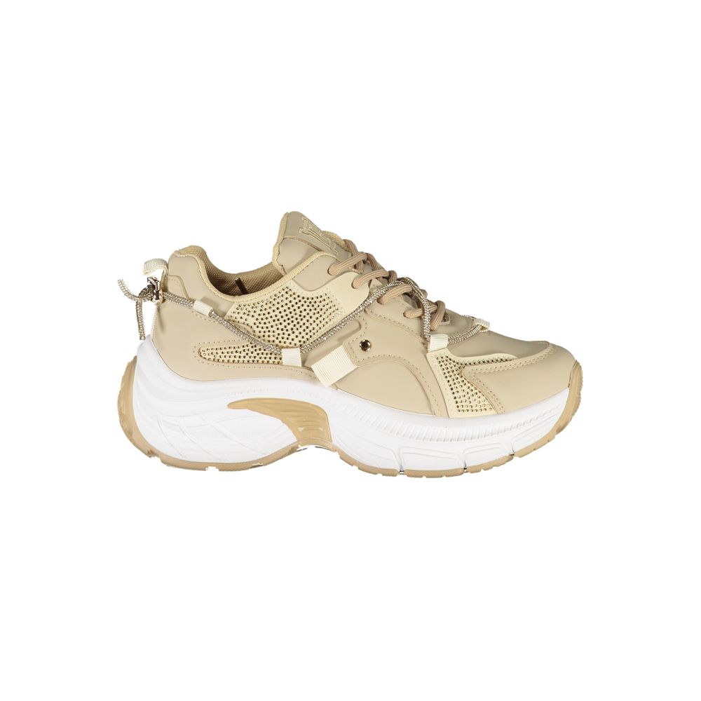 Laura Biagiotti Beige polyester sneaker til kvinder