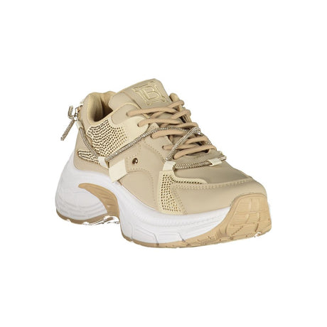 Laura Biagiotti Beige polyester sneaker til kvinder