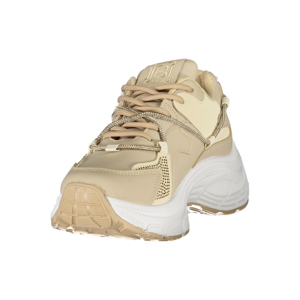 Laura Biagiotti Beige polyester sneaker til kvinder