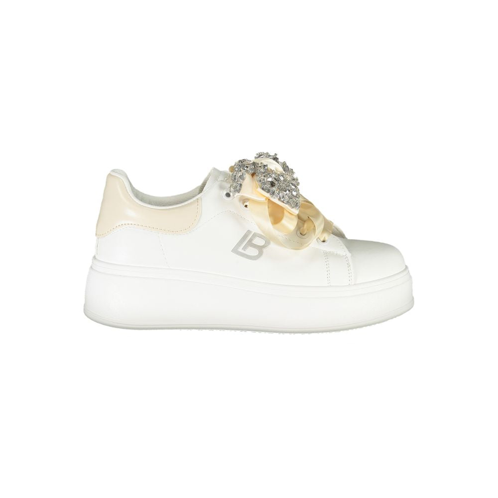 Laura Biagiotti Hvid Polyester Sneaker til kvinder