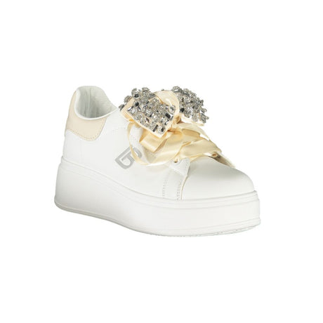 Laura Biagiotti Hvid Polyester Sneaker til kvinder