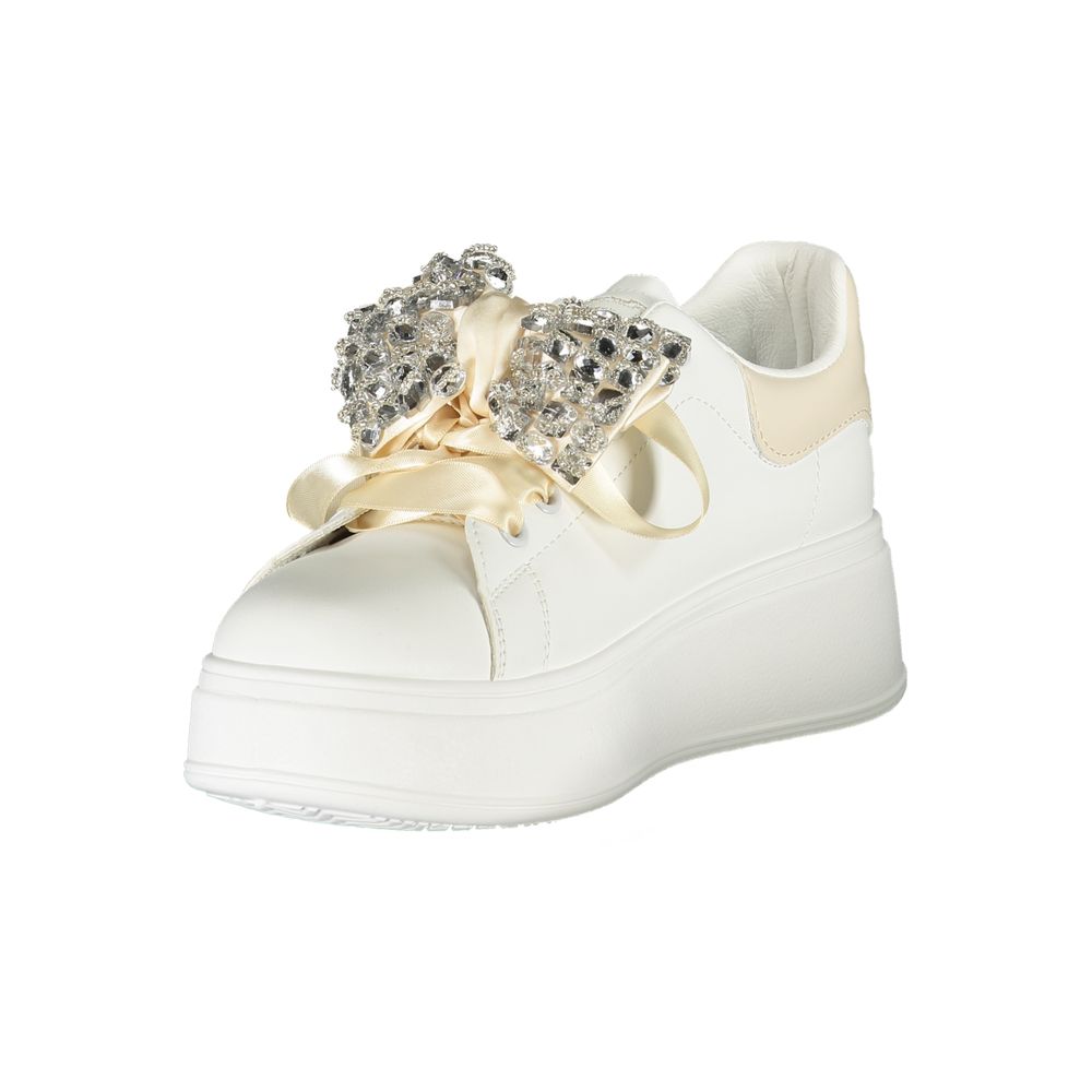 Laura Biagiotti Hvid Polyester Sneaker til kvinder